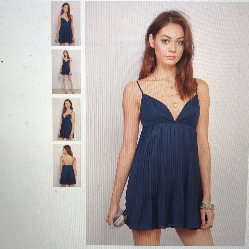 Navy stewpot skater dress